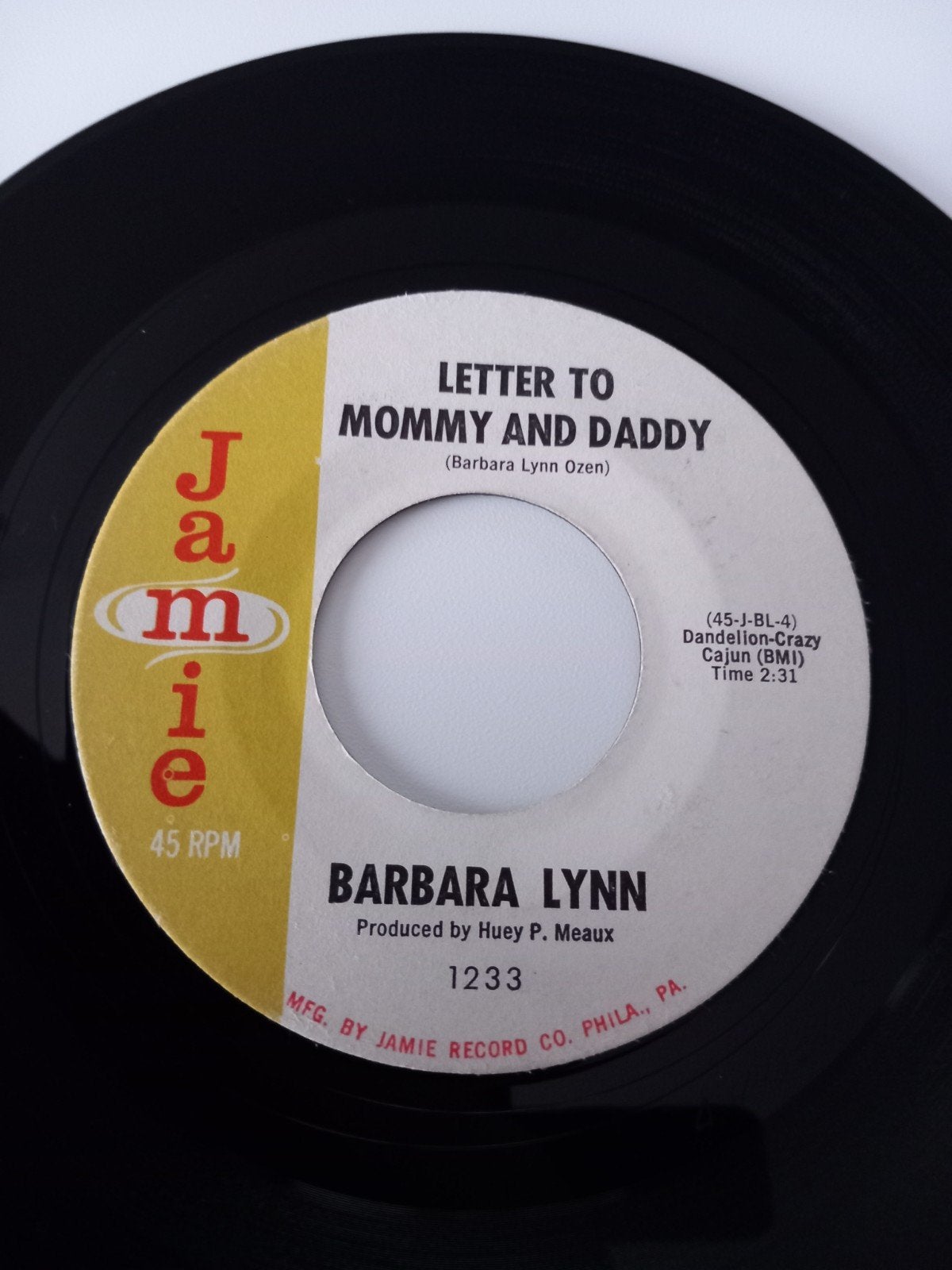 BARBARA LYNN. POPCORN 2 SIDE  USA 45T