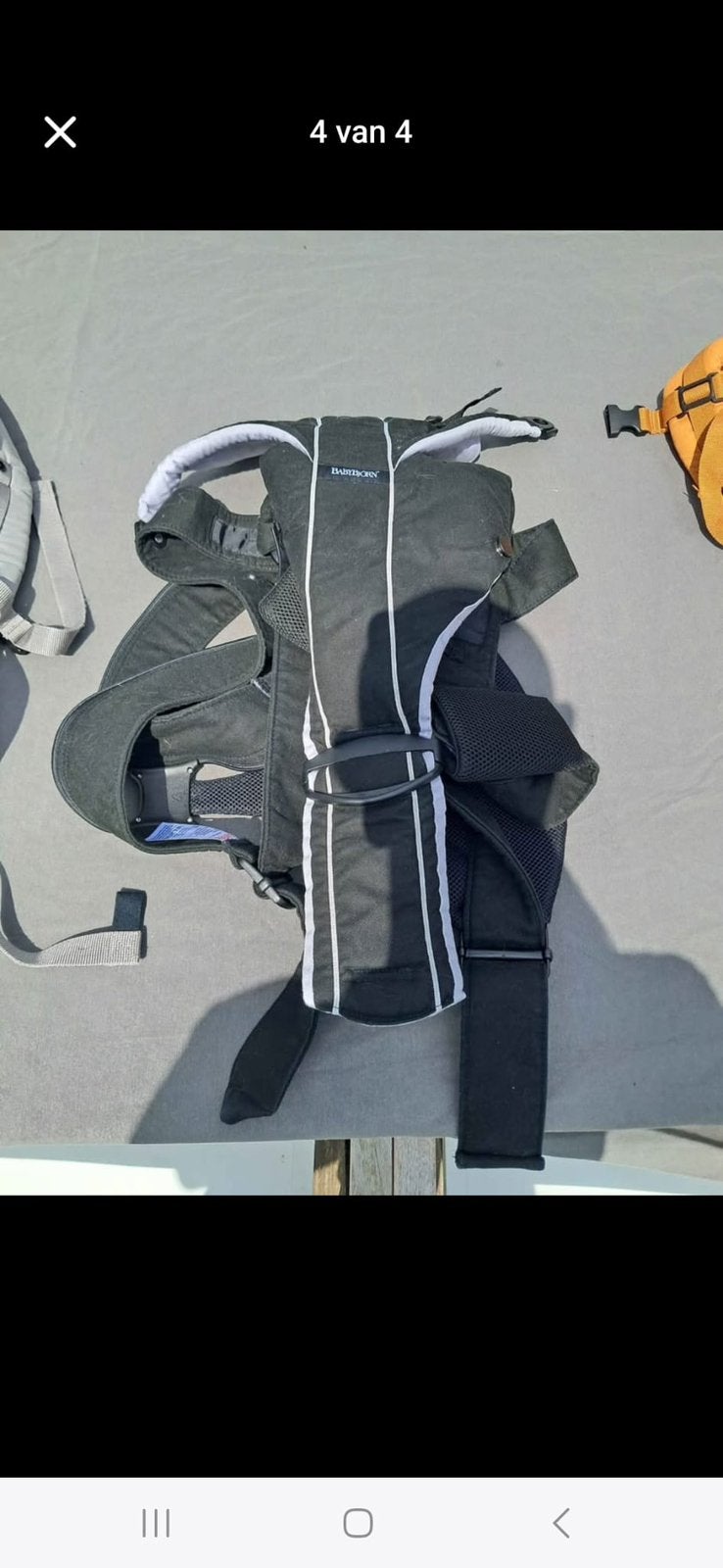 Zwarte draagzak, Enlèvement, Utilisé, Porte-bébé