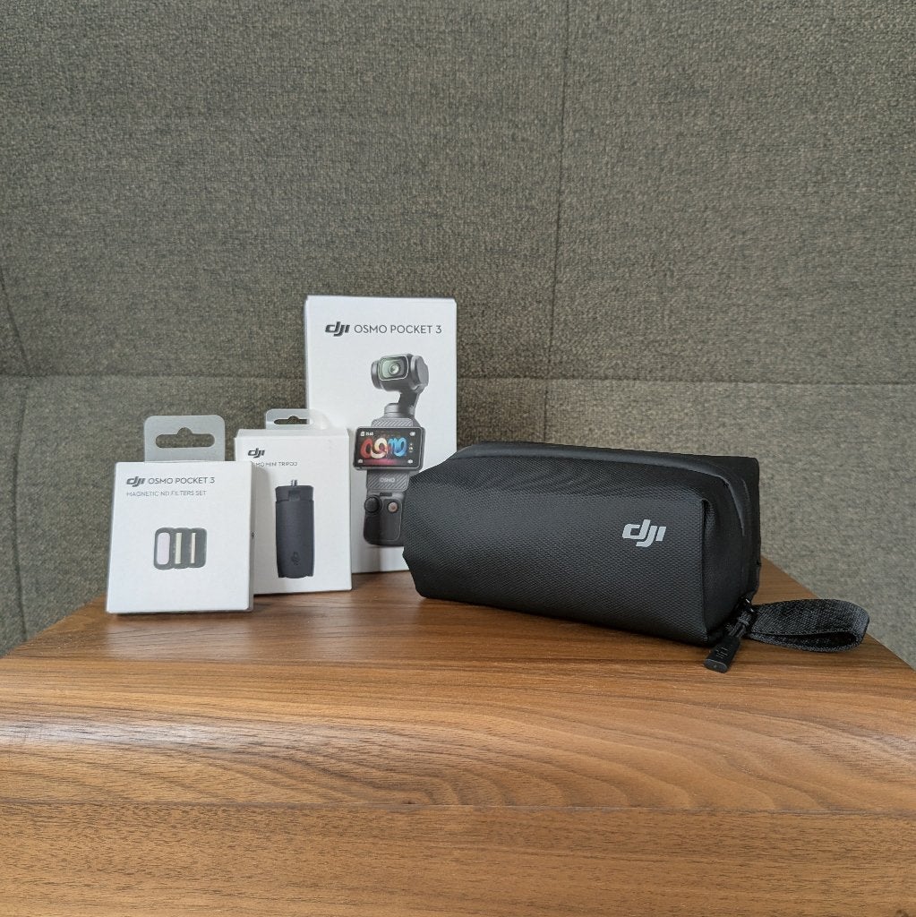 DJI Osmo Pocket 3 + Bag + ND filters + Mini tripod, Enlèvement ou Envoi, Comme neuf