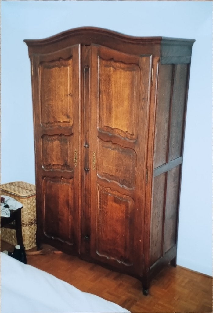 Eikenhouten kledingkast 193 x 114 x 52 cm, Ophalen, Gebruikt, 100 tot 150 cm, Antique