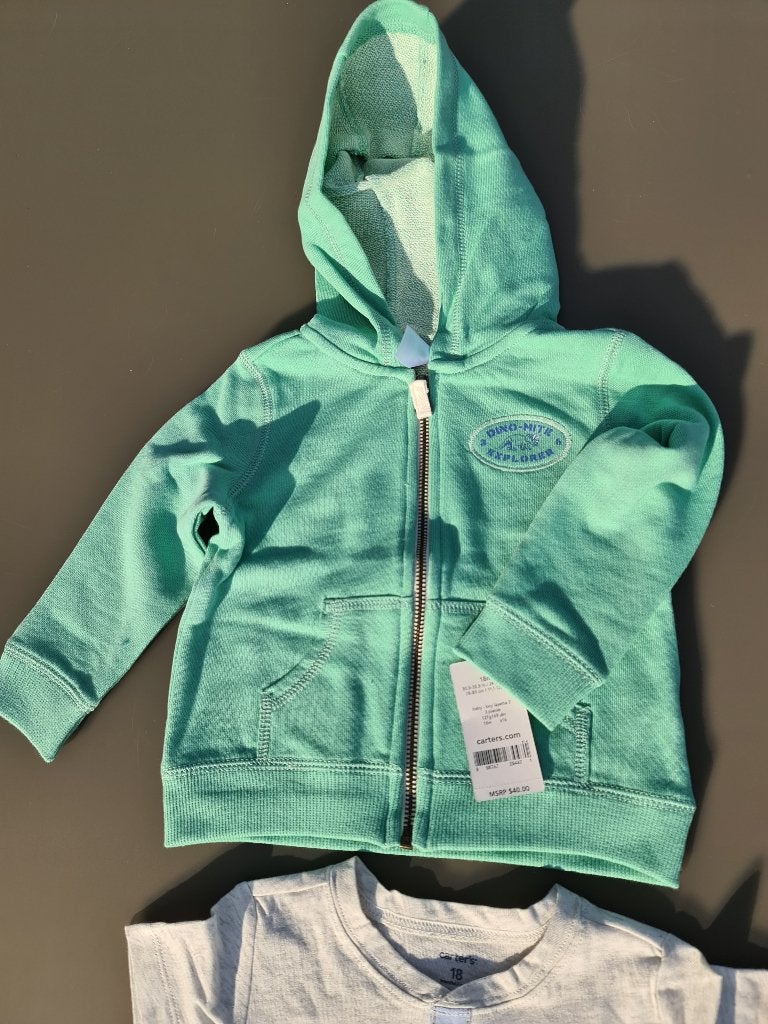 hoody, trui met rits 18m/86cm NIEUW, Ophalen, Zo goed als nieuw