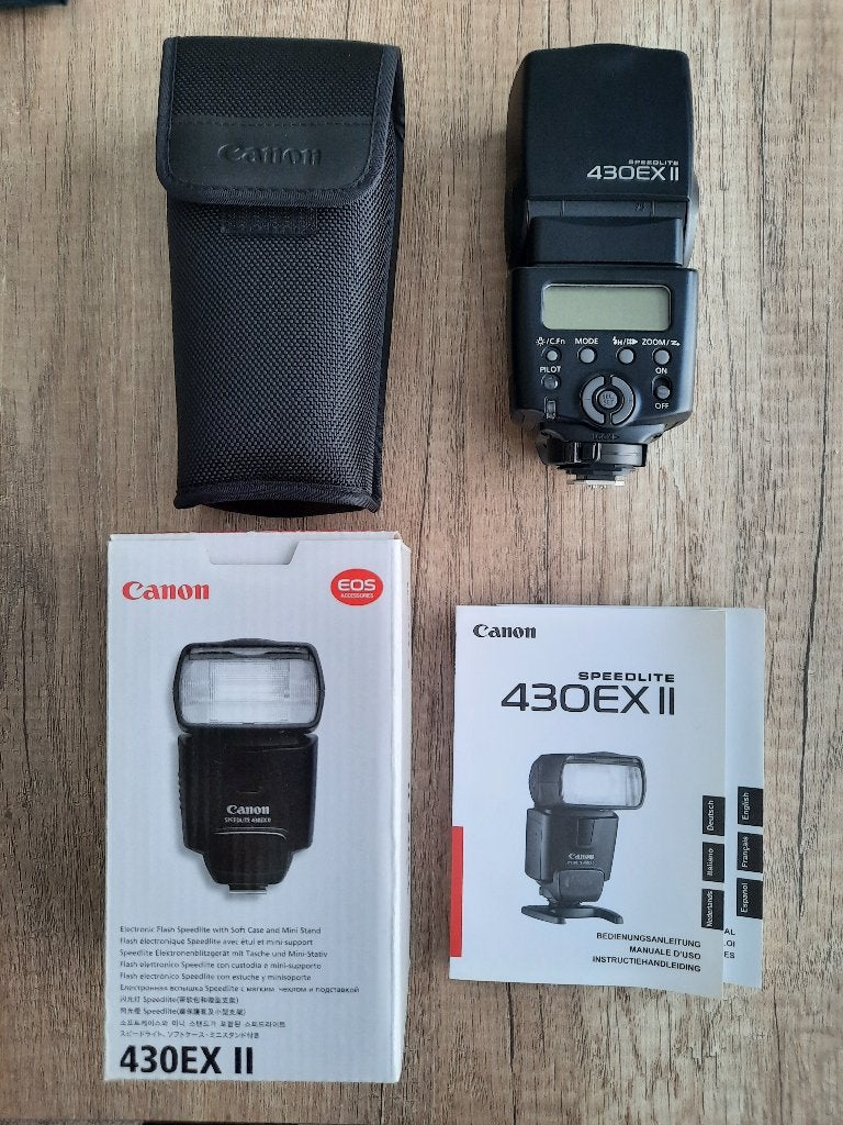 Flitser Canon speedlite 430 EX II met accessoires, Ophalen of Verzenden, Canon, Canon