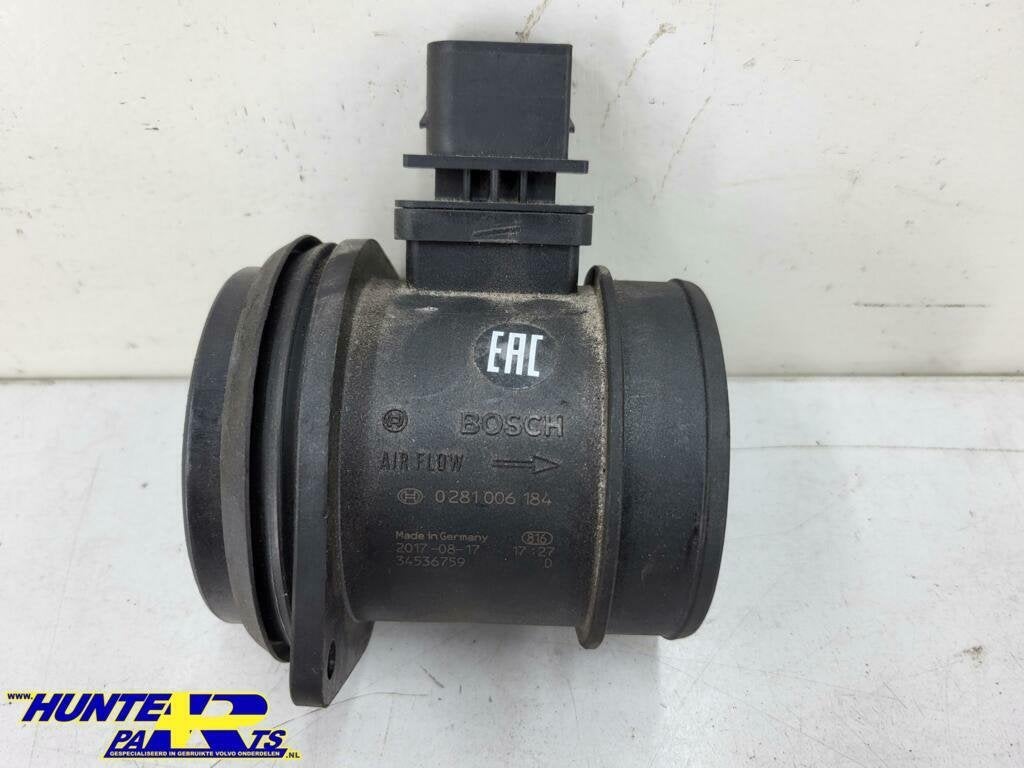 Luchtmassameter S60/C30/C70/XC70/V70/XC90 (04-17) 0281006184, Gebruikt, Ophalen of Verzenden, Volvo, Volvo