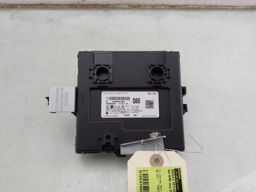 MODULE VÉHICULE SANS CLÉ Kia Niro I (DE) (|95480Q4601|), Kia, Info@kia.de, Utilisé, Theodor-Heuss-Allee 11
60486  Frankfurt am Main, DE