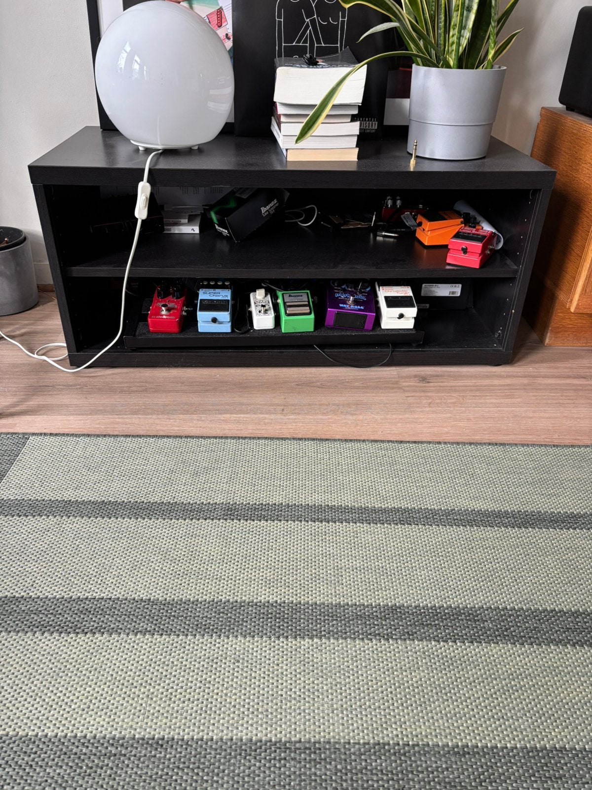 Zwart Ikea tv meubel te koop, Ophalen, Gebruikt