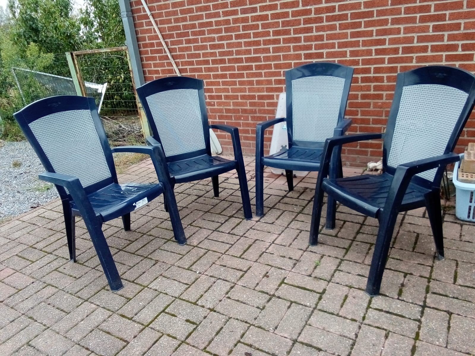 Lot de 4 chaises extérieur de la marque " jardin ", Tuin en Terras, Tuinstoelen, Ophalen