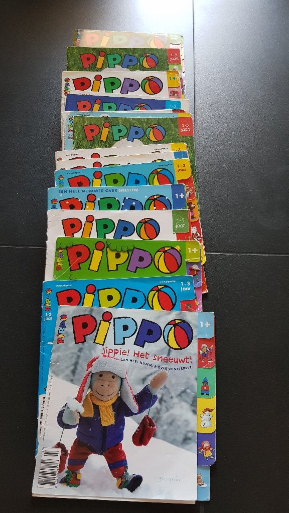 23 Boekjes Pippo 1-3j voor 10 euro, Ophalen, Gelezen, Jongen of Meisje