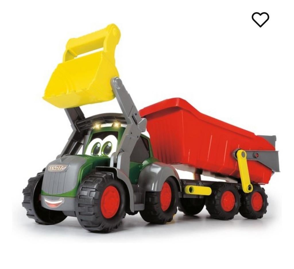 Speelgoed tractor met aanhanger Dickie Toys 65cm., Ophalen, Zo goed als nieuw