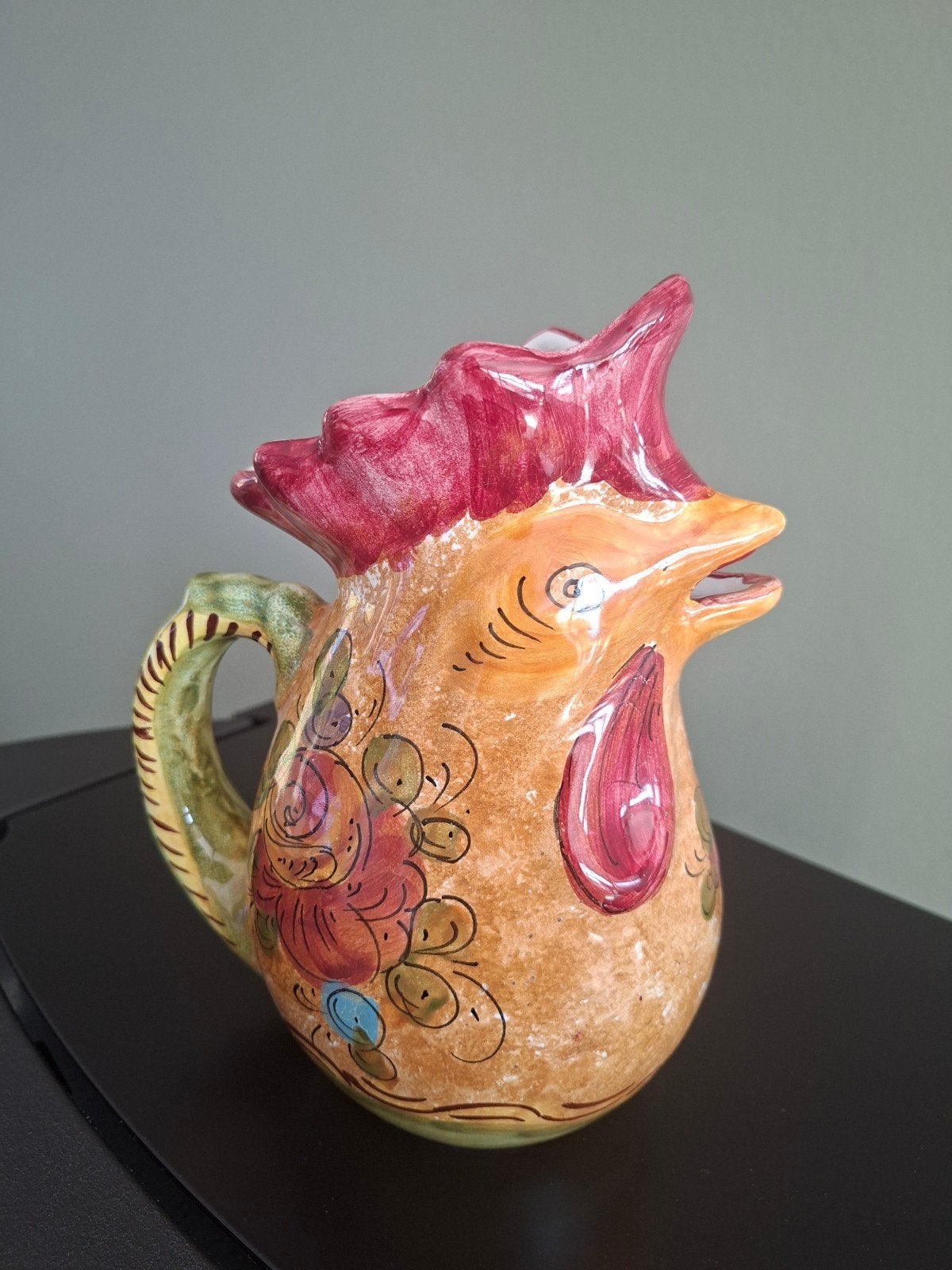 Slick pitcher  Rooster. VLEKKELOOS. WIJNOOGST., Antiek en Kunst, Ophalen of Verzenden