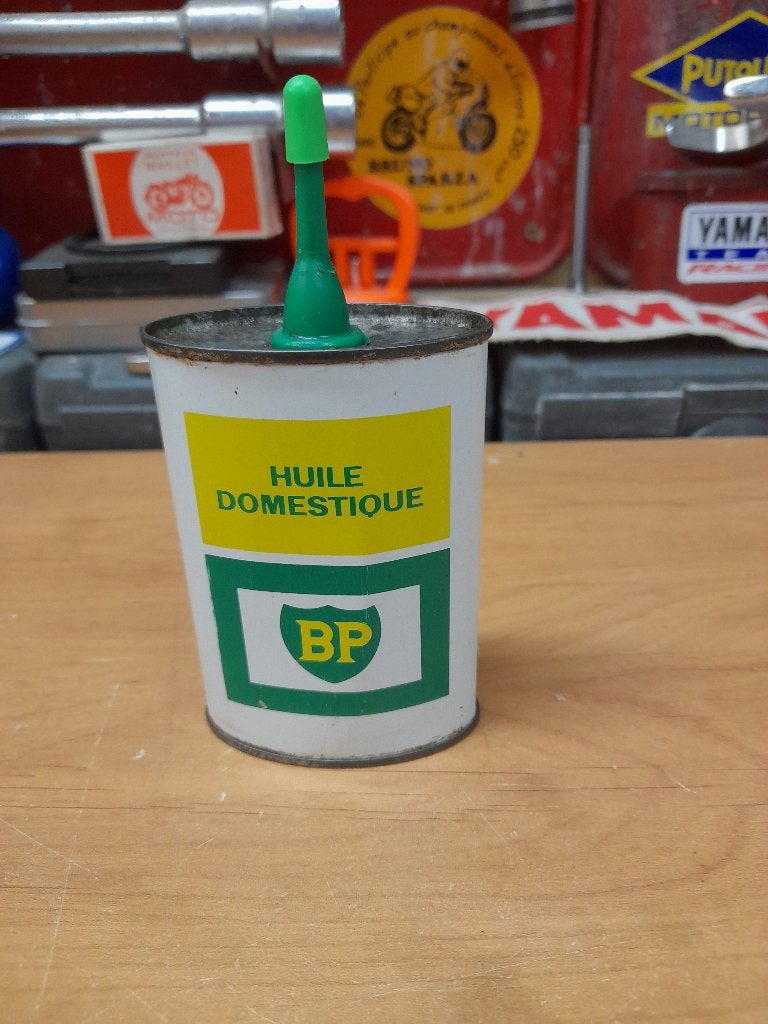 ancienne burette huile vide bp domestique, Envoi, Utilisé, Autres types
