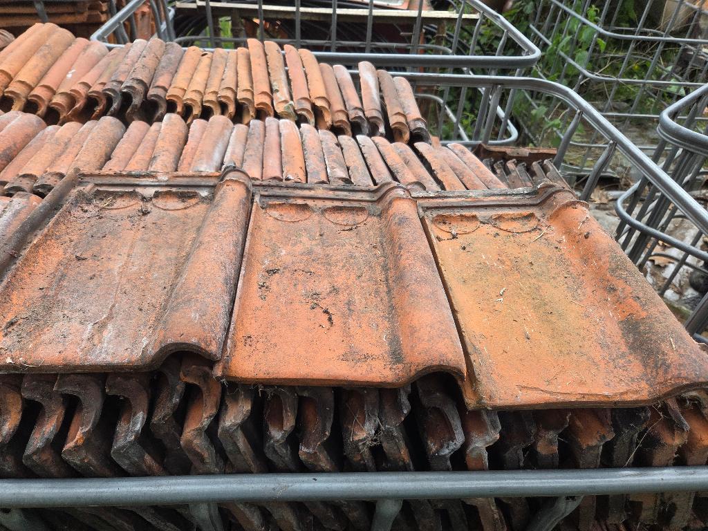 Dakpannen Pottelberg enkele sluiting, Doe-het-zelf en Bouw, Ophalen, Gebruikt, Steen of Klei, 15 m² of meer