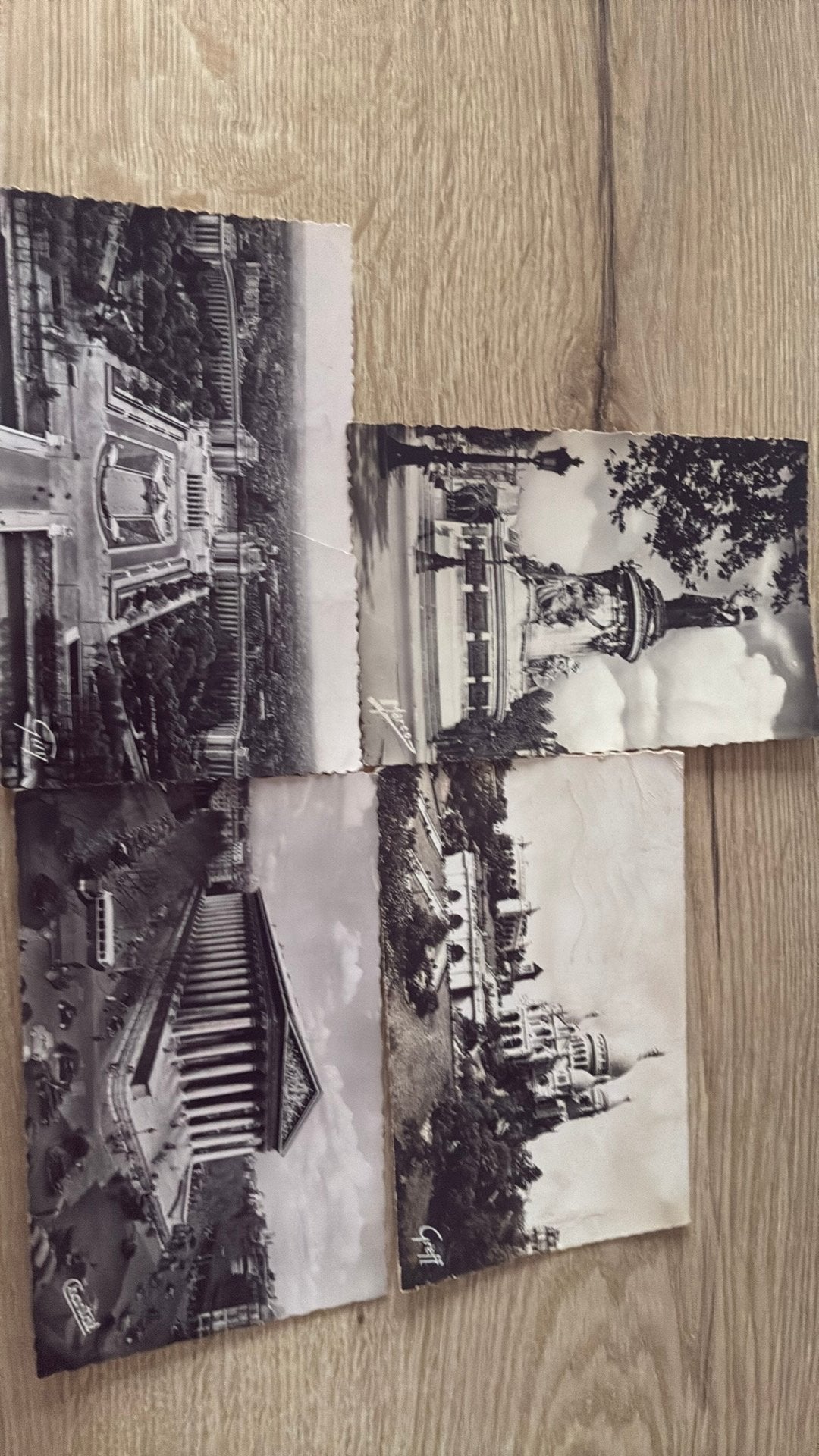 Lot 4 postkaarten Parijs jaren 50/60, Enlèvement ou Envoi, Utilisé