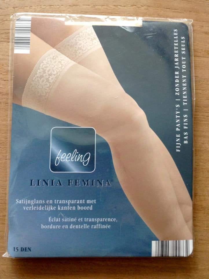 Bas Linia Femina 15 deniers couleur Champagne t.M, Vêtements | Femmes, Chaussettes & Bas, Neuf, Enlèvement ou Envoi, Beige, Bas Stay-up