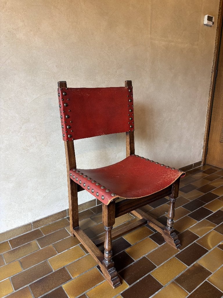 6 rode leren stoelen, Ophalen