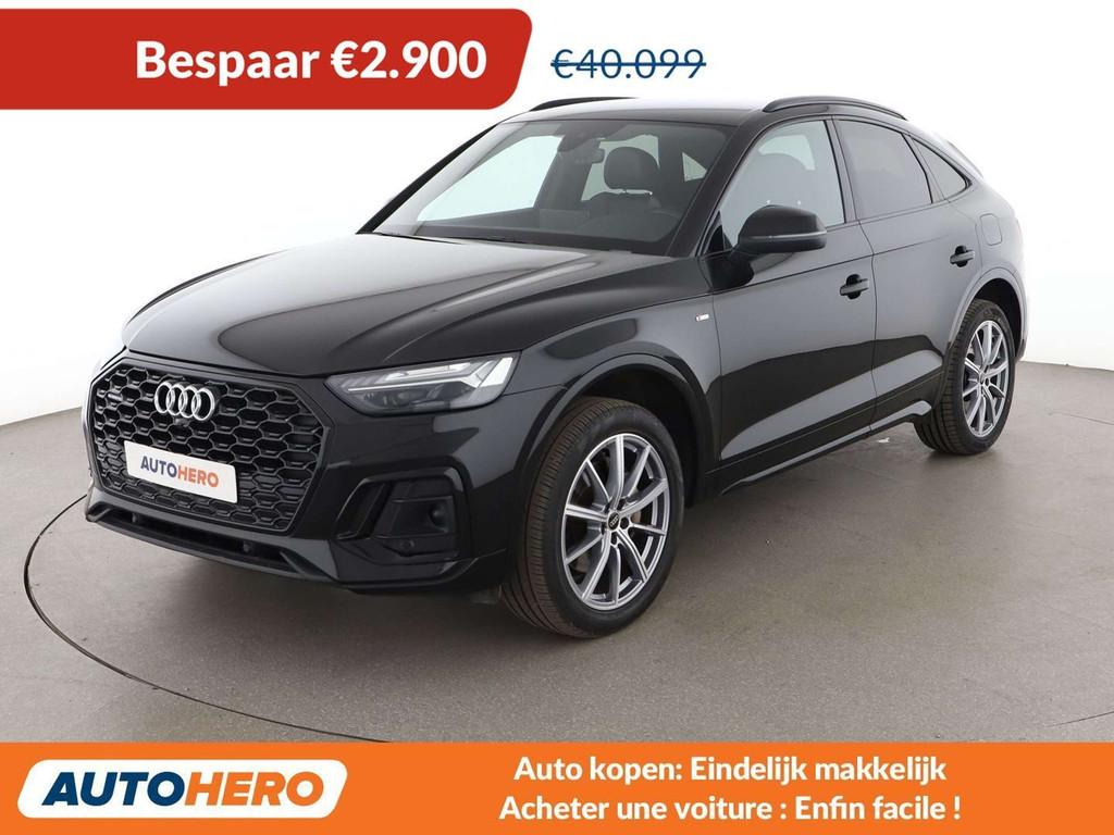 Audi Q5 50 TFSIe quattro S line (bj 2022, automaat), Auto's, Audi, Gebruikt, Zwart, 220 kW, 5 zetels