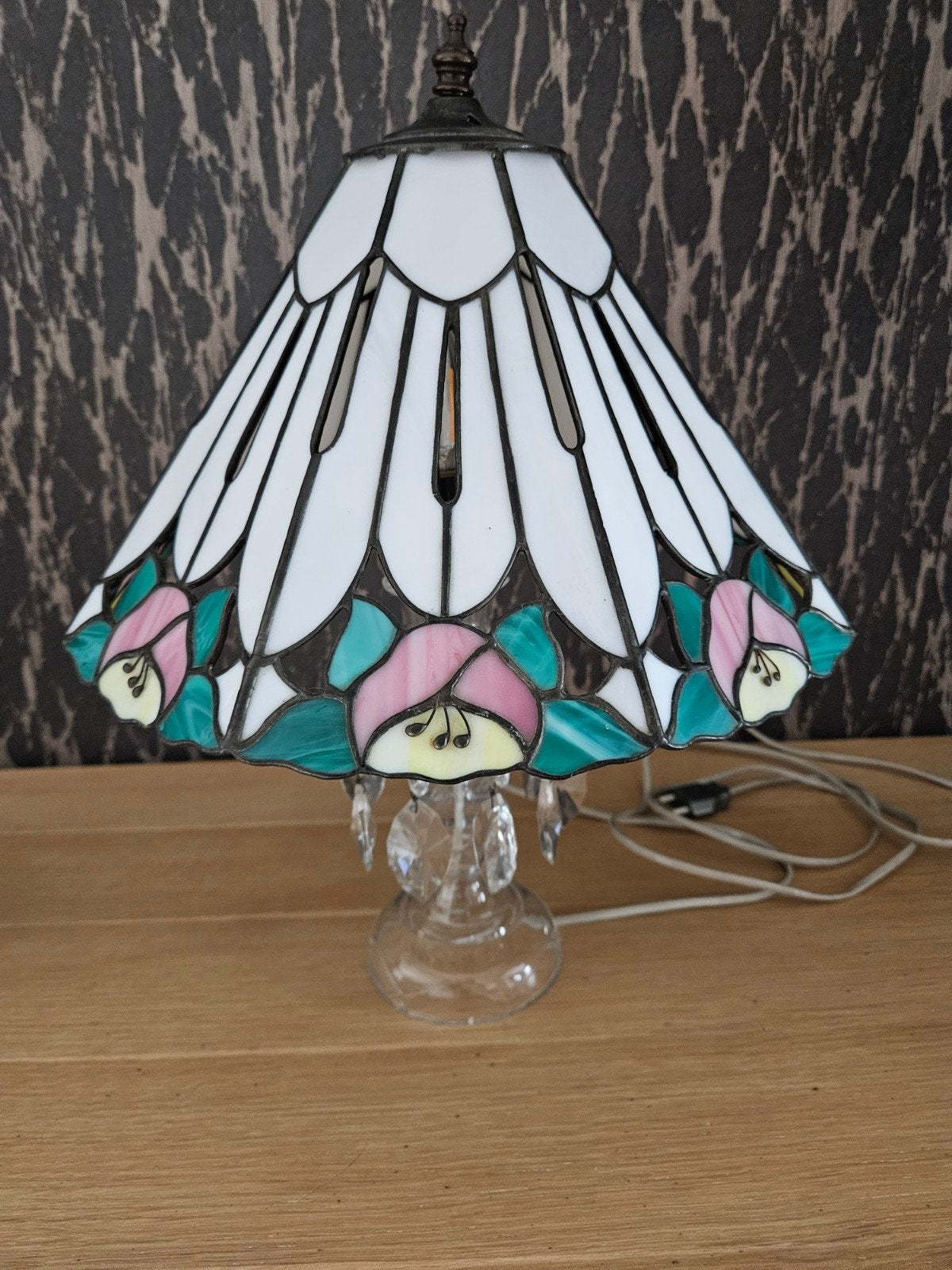 Schemerlamp, Huis en Inrichting, Lampen | Tafellampen, Ophalen, Glas