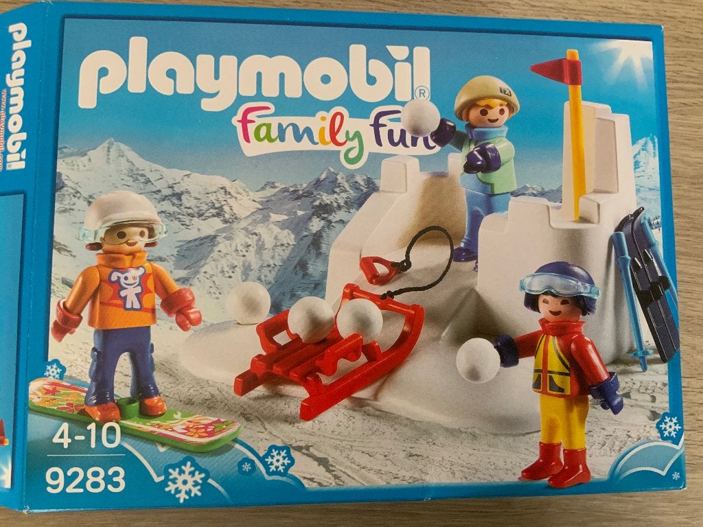 Playmobil Falklandeilanden Fun 9283 kinderen met sneeuwballe, Enfants & Bébés, Family fun, Comme neuf, Kit complet, Enlèvement