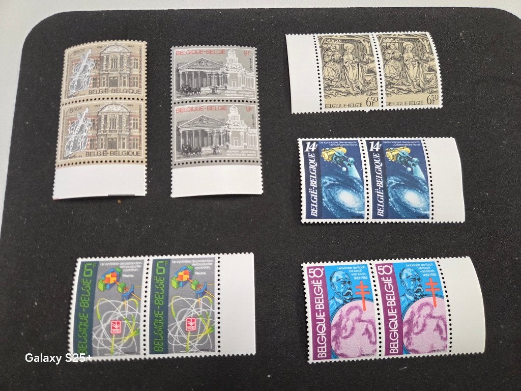 Lot de timbres Neufs "Thème sciences et batiments", Timbres & Monnaies, Timbres | Europe | Belgique, Non oblitéré, Enlèvement