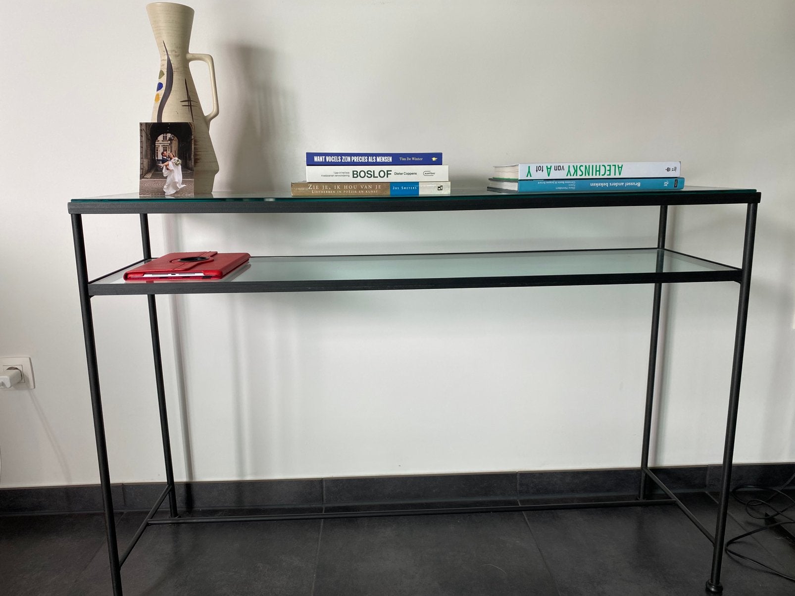 Console tafeltje, Ophalen, Gebruikt, 100 tot 150 cm, Glas