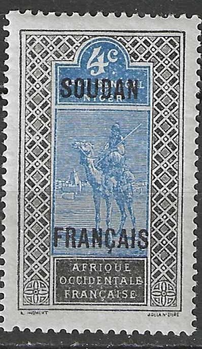 Soedan 1921 - Yvert 22 - Targui-kameelrijder (PF), Verzenden, Postfris