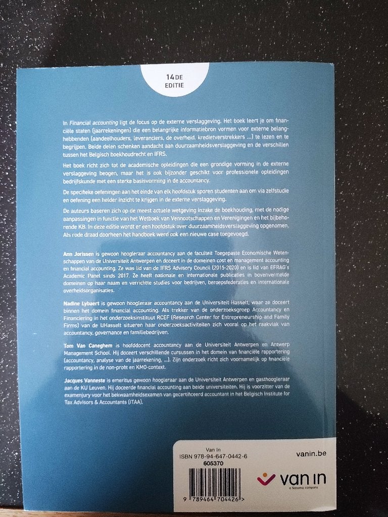 Financial Accounting, Boeken, Ophalen, Zo goed als nieuw, Economie en Marketing, Van In