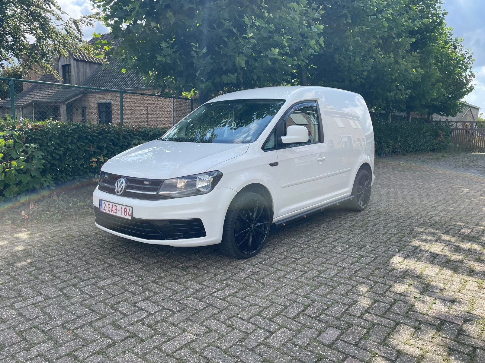 Volkswagen Caddy 2.0 TDI uit 2017, Auto's, Voorwielaandrijving, Volkswagen, Wit, Apple Carplay