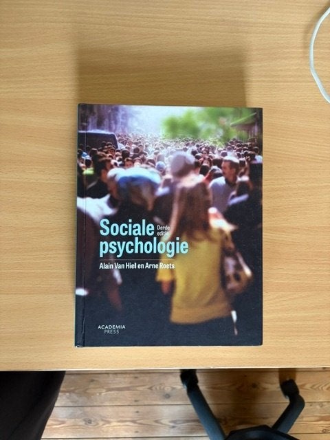 Sociale Psychologie: derde editie, Boeken, Studieboeken en Cursussen, Ophalen of Verzenden, Zo goed als nieuw, Hoger Onderwijs