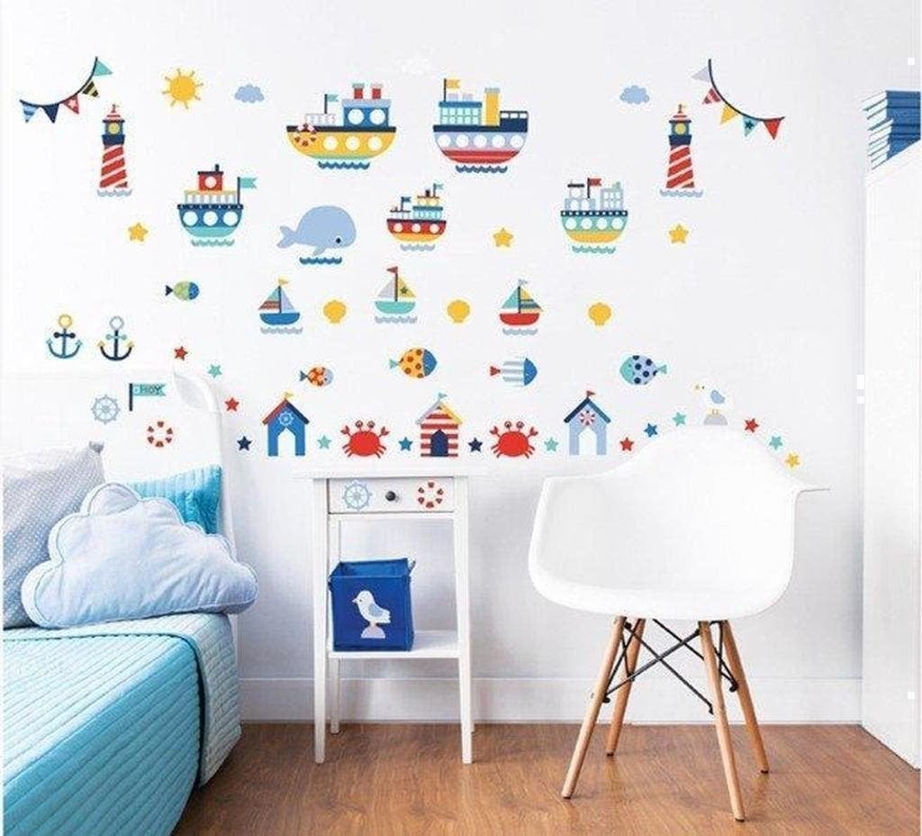 Nautical / Marine Muurstickers - VAN 29,95 VOOR 14,95!, Enfants & Bébés, Chambre d'enfant | Aménagement & Décoration, Neuf, Décoration murale