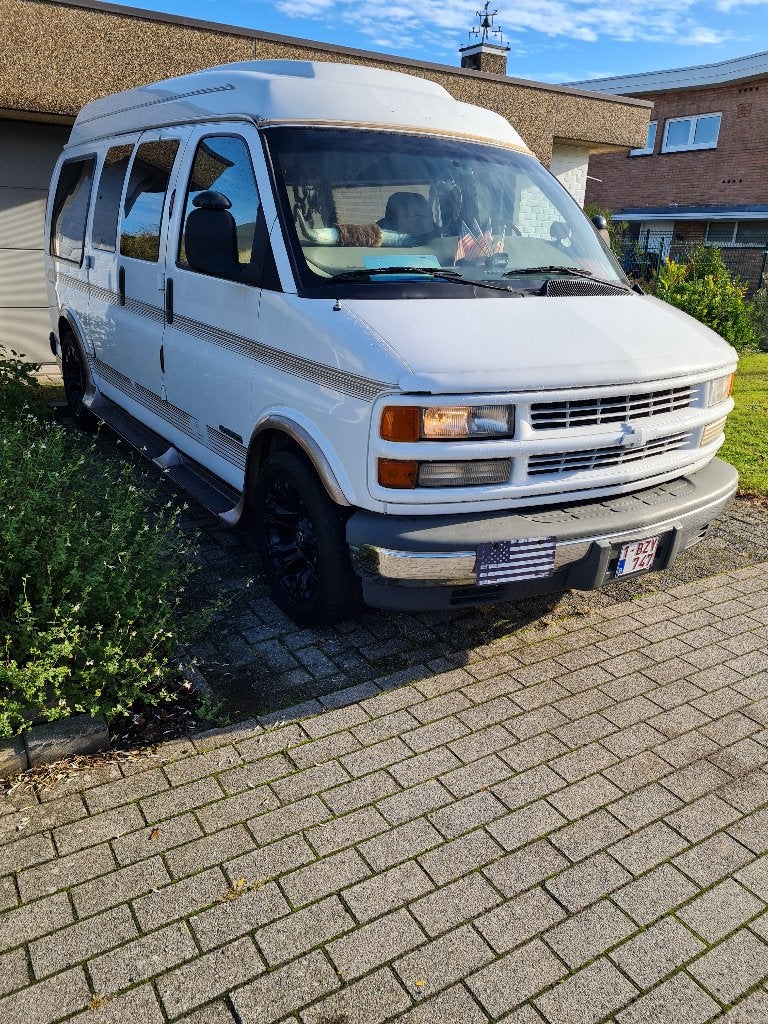 Chevy van, Auto's, Automaat, Achterwielaandrijving, Beige, Leder