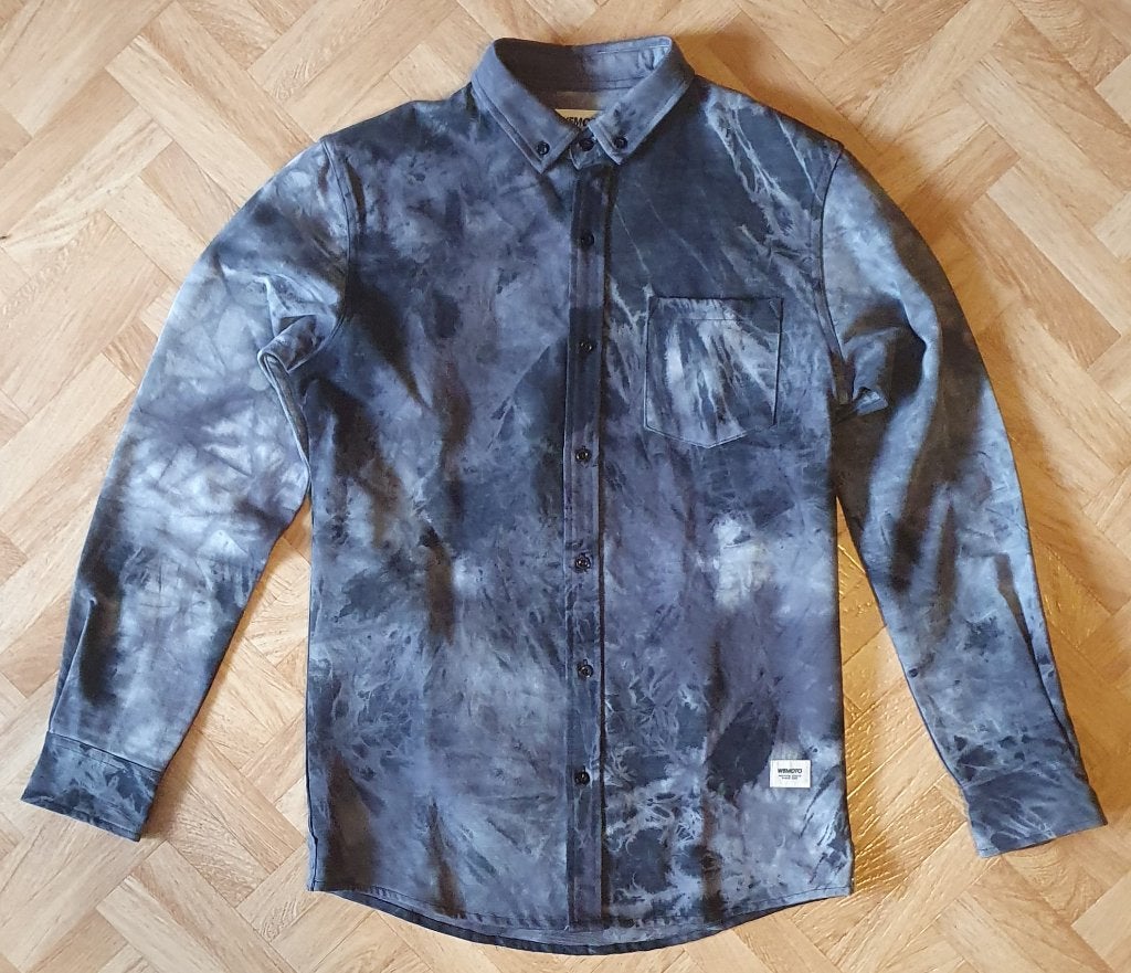 Tie-dye jeans hemd (Wemoto), Ophalen of Verzenden, Nieuw, Grijs, Vintage Dressing