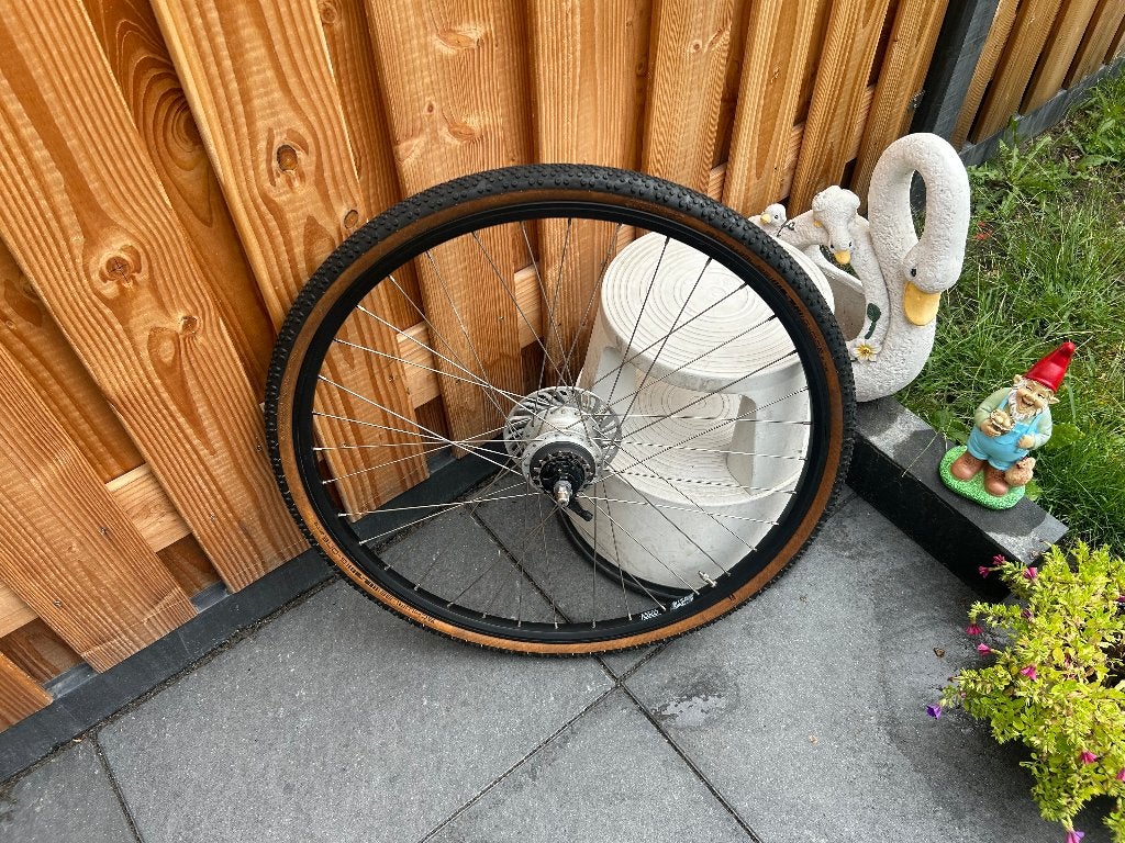 :Set Wielen 28 inch achterwiel 7 NEXUS versne. rollerbrake, Wiel, Gebruikt, Ophalen of Verzenden, Aluminium