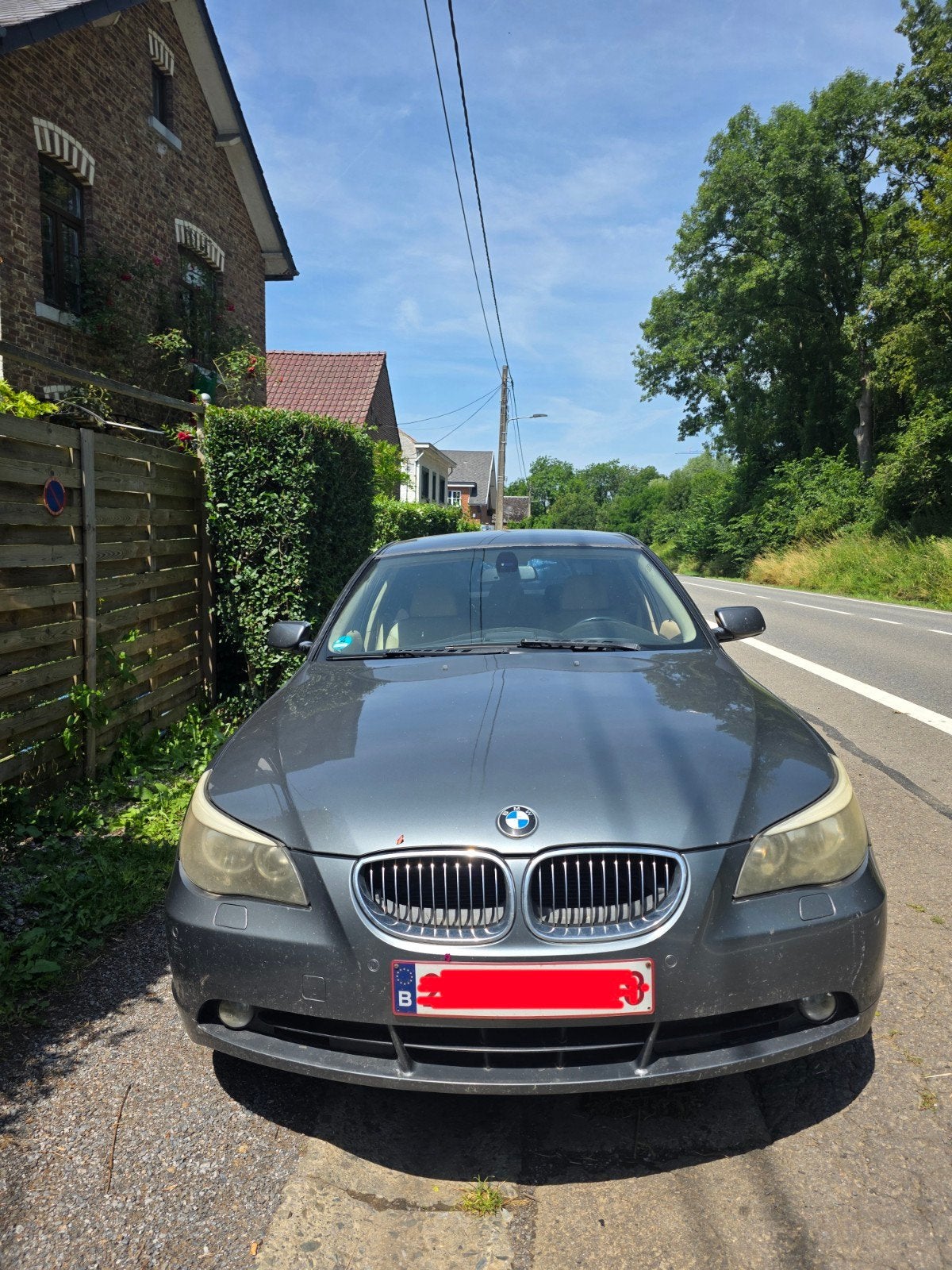 BMW 520I E60, Auto's, BMW, Beige, Leder, Berline, Particulier