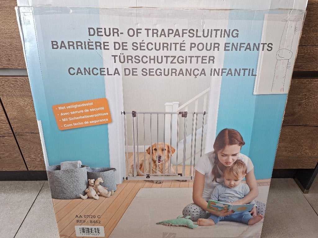 Barrière de sécurité enfant, Enfants & Bébés, Barrières, Barrière de sécurité, 100 à 115 cm, Aluminium, Comme neuf