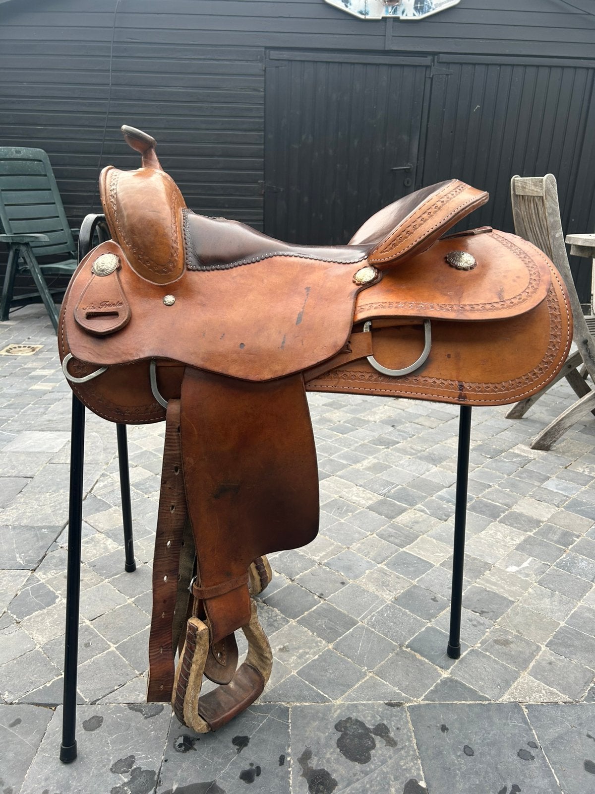 Western Reining Zadel A. Frinta, Dieren en Toebehoren, Ophalen, Gebruikt, Overige merken, Middel