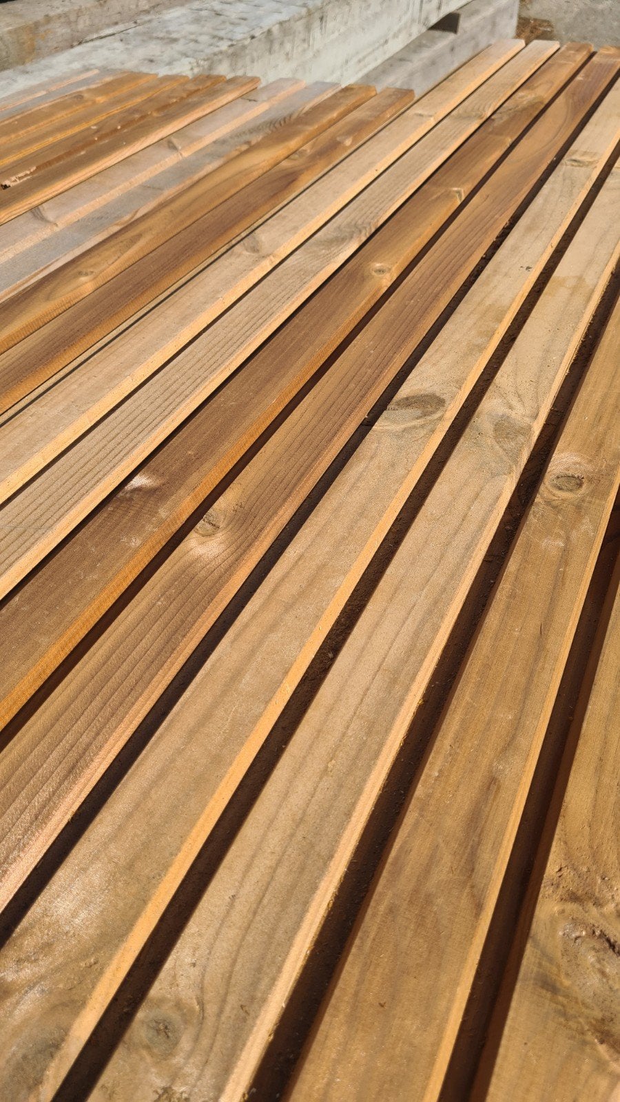 Thermowood gevelbekleding dubbel rhombus 22.99€ m2, Tuin en Terras, Ophalen of Verzenden, Planken