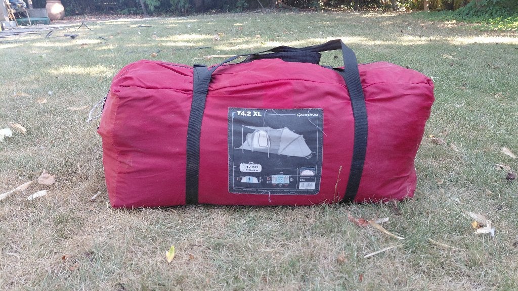 Qechua Tent 4.2 XL, Caravans en Kamperen, Tenten, Ophalen, Gebruikt, Tot en met 4