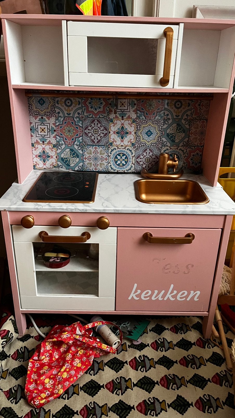 Gratis speelgoedkeukentje, Kinderen en Baby's, Ophalen, Gebruikt, Hout, Speelkeuken