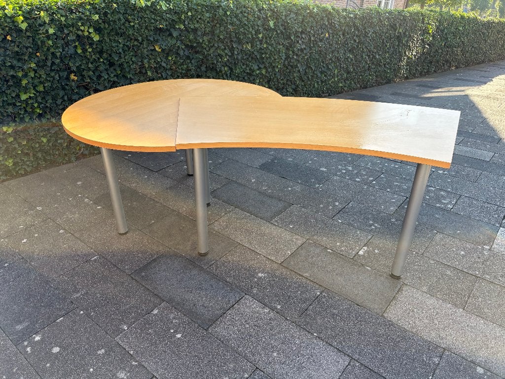 bureau tafel, Ophalen, Gebruikt, Hout, Bruin