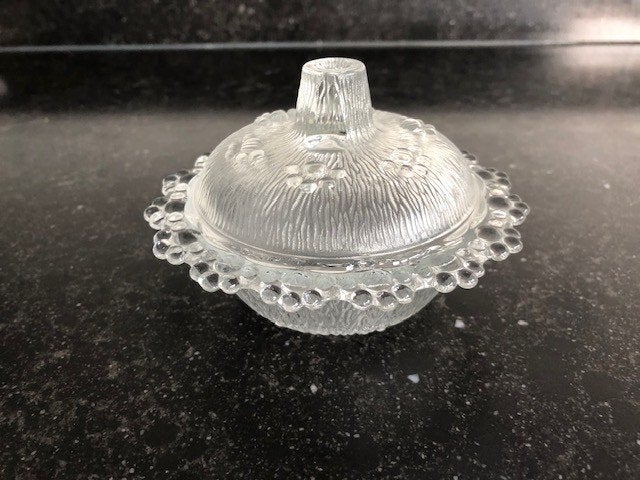Oud glazen bonbonnière / Masserini glass barocco, Ophalen of Verzenden