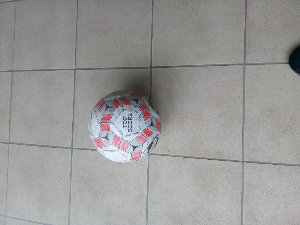 voetbal van leer met voetbalpomp, Enlèvement