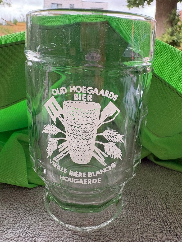 Oud Hoegaards bier/Vieille Bière Blanche Hoegaerde, Enlèvement ou Envoi, Utilisé, Chope(s), Autres marques