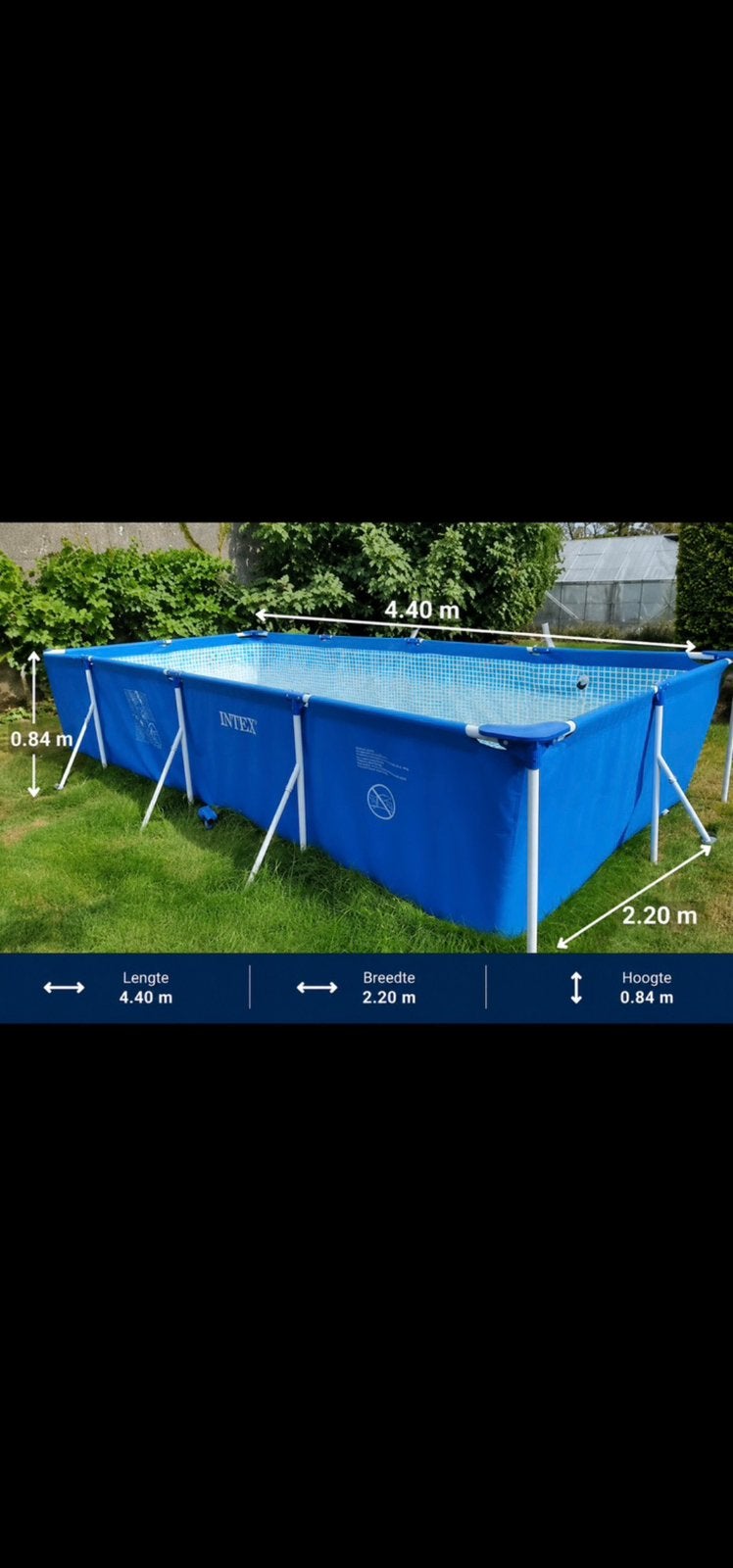 Intex zwembad, Tuin en Terras, Ophalen, Gebruikt, 200 tot 300 cm, 80 tot 120 cm