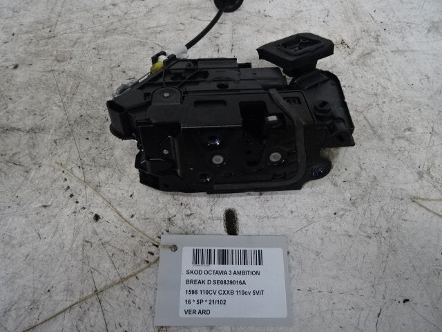 PORTIERSLOT RECHTS ACHTER Skoda Octavia Combi (5EAC), Gebruikt, Achter, Skoda