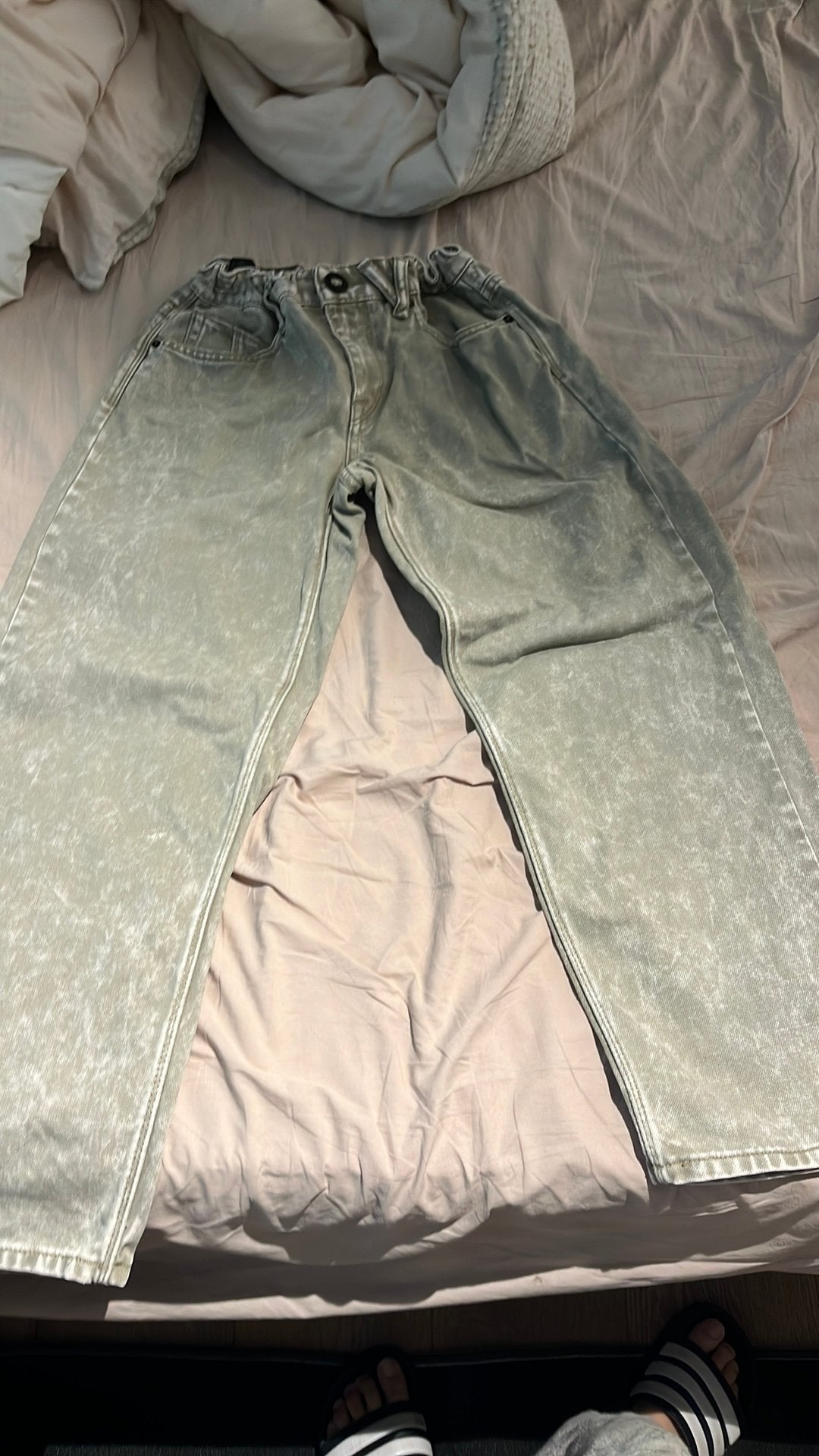 Baggy broek, Ophalen of Verzenden, Zo goed als nieuw, Maat 48/50 (M), Beige
