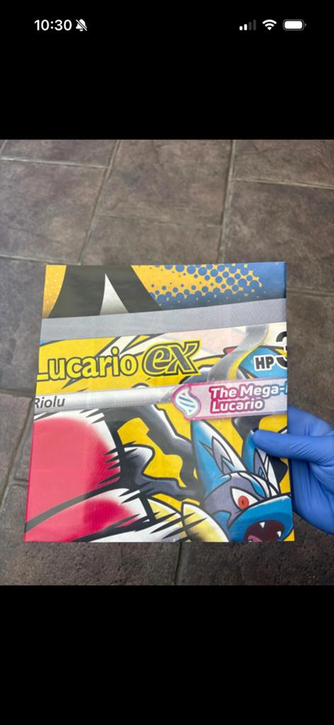 Poster mega lucario ex ascended heroes, Ophalen, Zo goed als nieuw