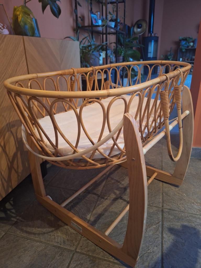 Vintage rotan babywieg Petit Filippe, Enlèvement ou Envoi
