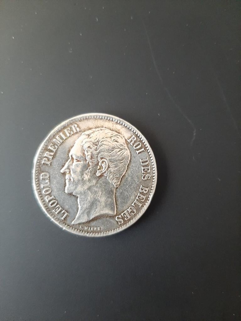Mooie 5fr leopold I  1865, Ophalen of Verzenden