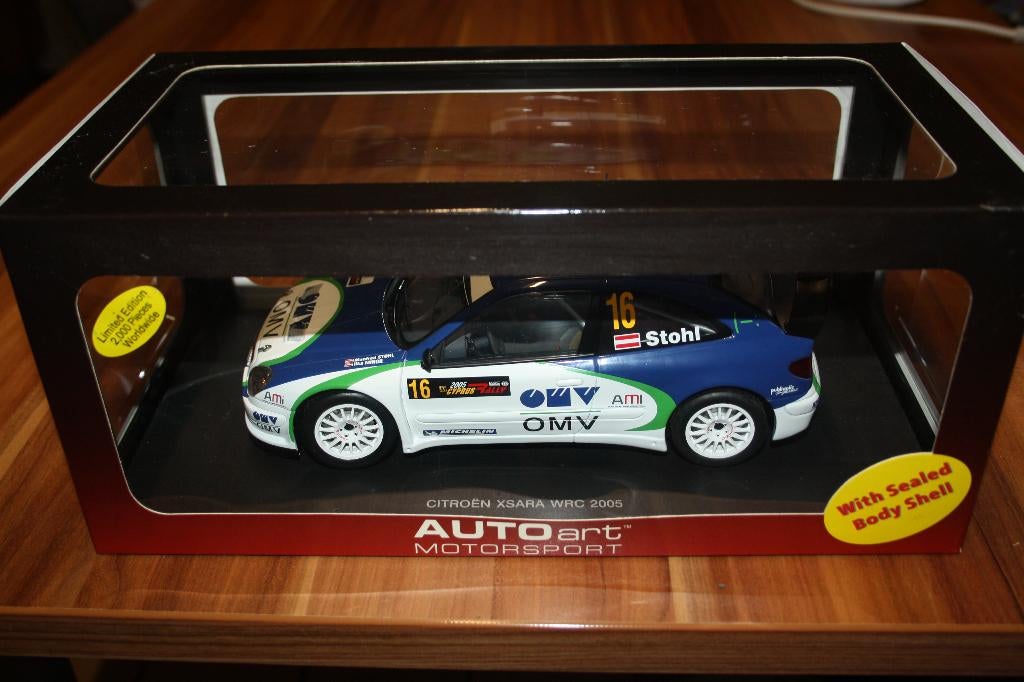 1:18 AUTOart Citroen Xsara WRC 2005 Stohl rally Cyprus 2005, Hobby en Vrije tijd, Ophalen of Verzenden, Zo goed als nieuw, Auto