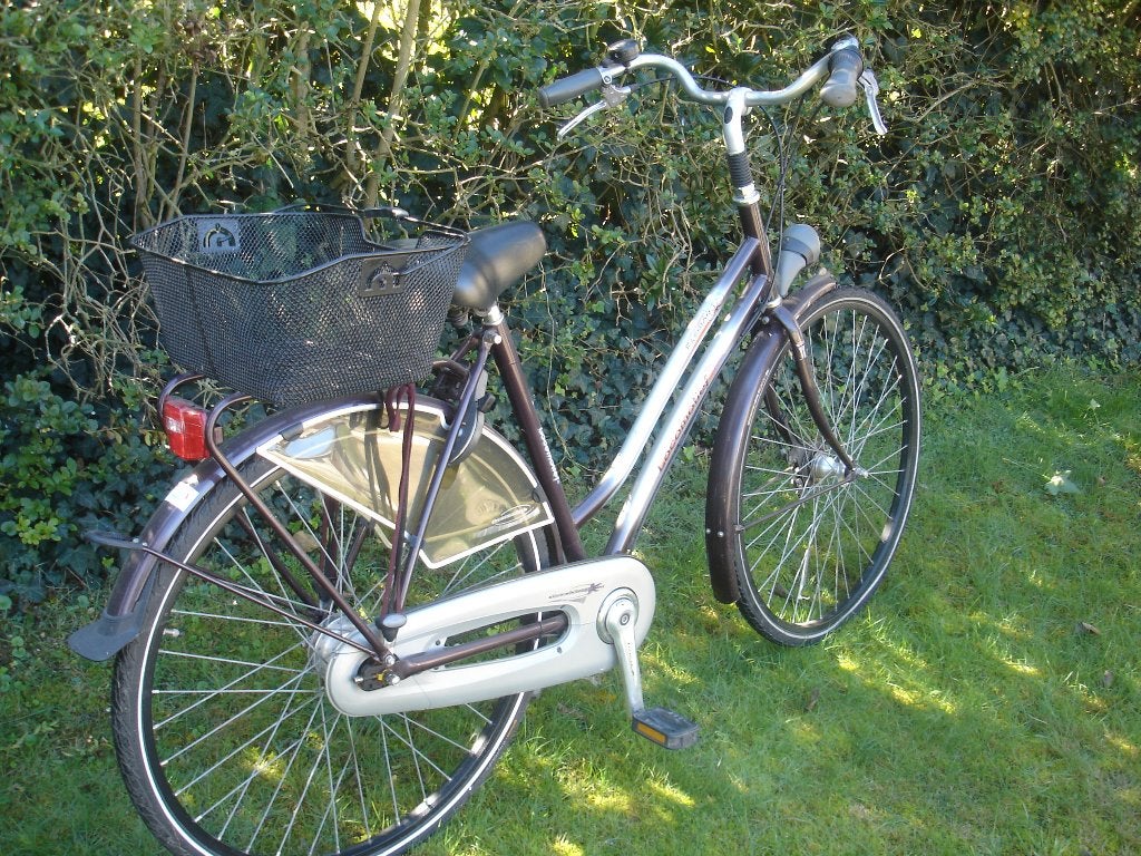 nette Gazelle dames fiets / donkerrood/bruin, Fietsen en Brommers, Ophalen, Versnellingen, Gazelle, Trommelrem