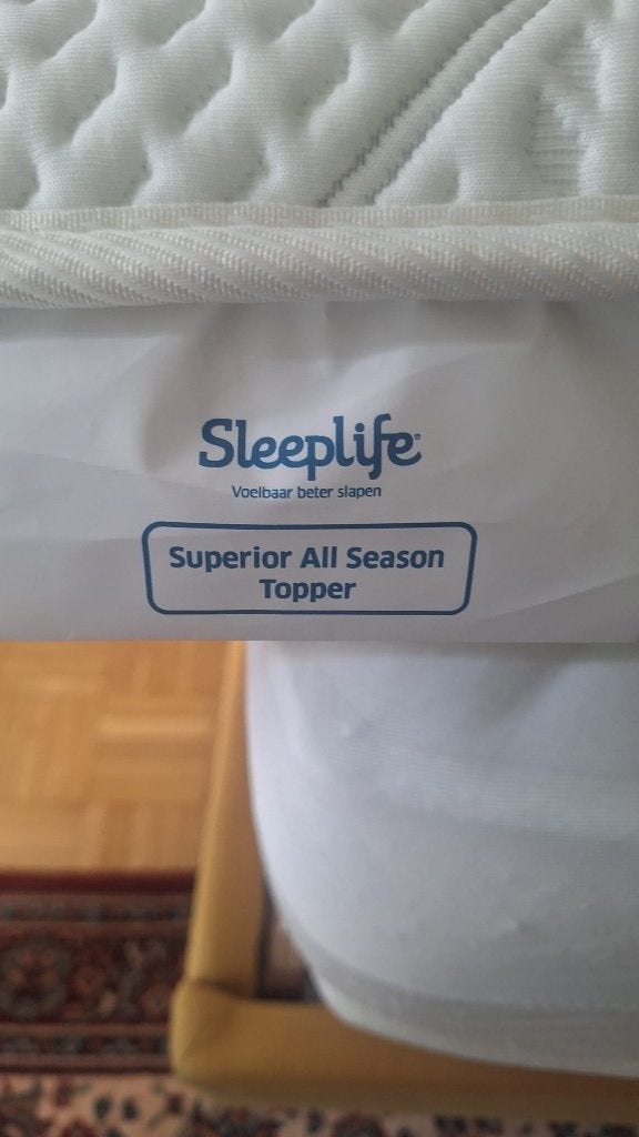 Topdekmatras van Sleeplife type Superior Topper All Season, Matelas, Comme neuf, Enlèvement, 180 cm